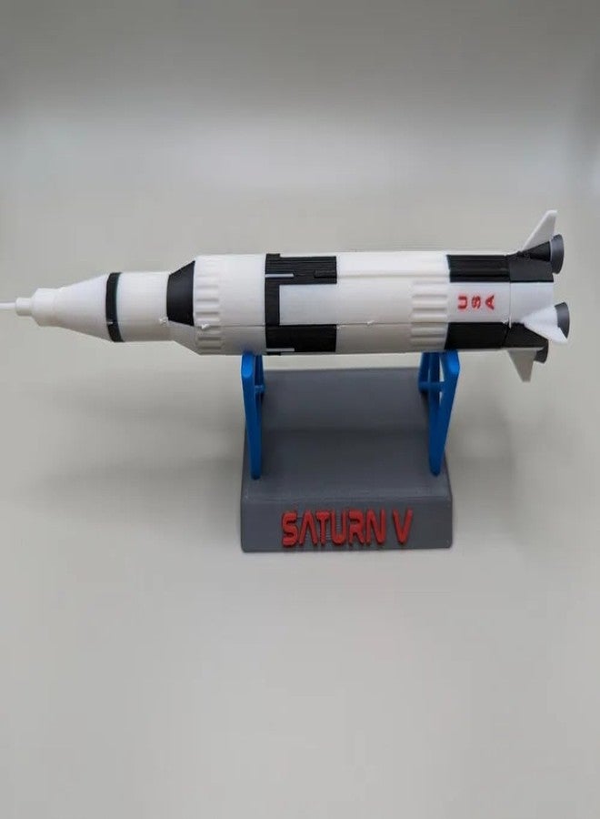 3D CRAFT V Rocket Model, Scale Replica, White and Black, Display Collectible - Image 5